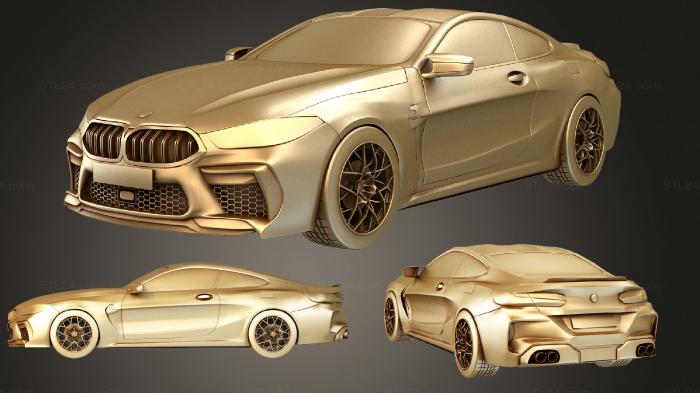 Автомобили и транспорт (BMW M8 2019, CARS_0796) 3D модель для ЧПУ станка